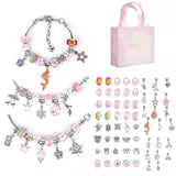 Charm Bracelet Making Kit Girls Gift Box 66 Pcs of DIY Jewellery Making Kit