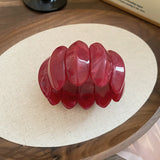 Smudged Oval Acrylic Elastic Bangles Bracelets