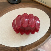 Smudged Oval Acrylic Elastic Bangles Bracelets