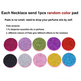 Aromatherapy Locket Necklaces Essential Oil Perfume Aroma Diffuser Necklace