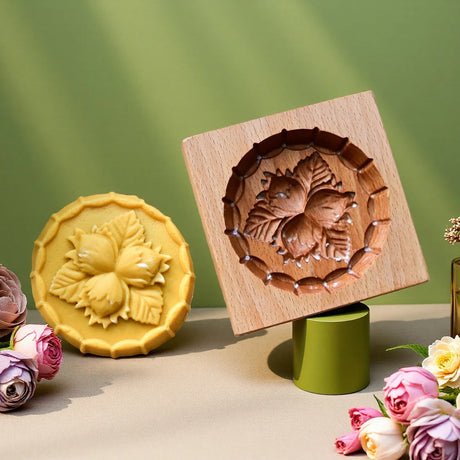 Even More Wooden Cookie Moulds Embossed Biscuit Press Cutter Moulds, Fish, Tiger, Horse, Squirrel, Seasonal