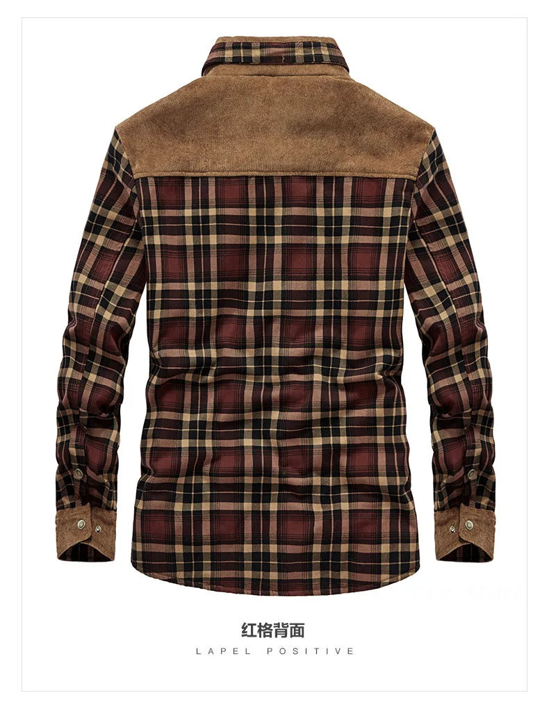 Woodsman Plaid Shirts Lightweight Fleece Jackets
