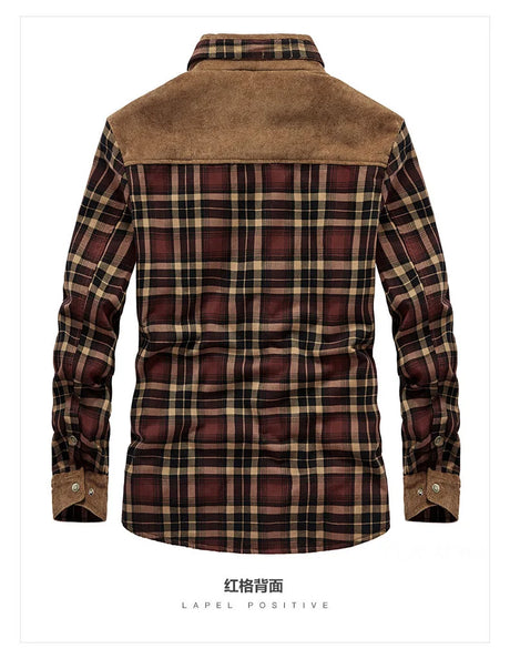 Woodsman Plaid Shirts Lightweight Fleece Jackets