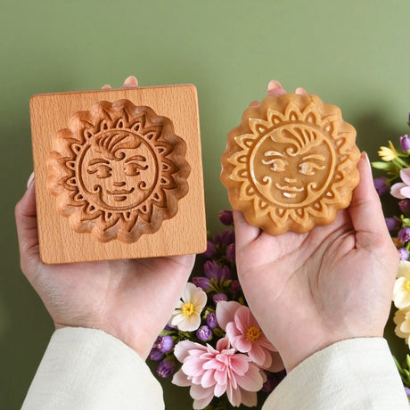 Even More Wooden Cookie Moulds Embossed Biscuit Press Cutter Moulds, Fish, Tiger, Horse, Squirrel, Seasonal
