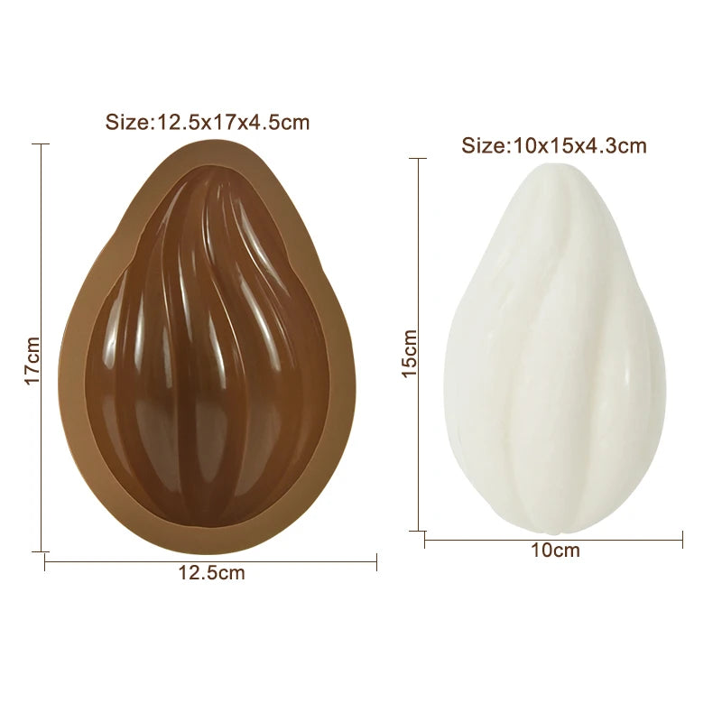 Easter Egg Silicone Mould Half Chocolate Egg DIY Baking Tool