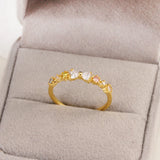 Sweet and Dainty Colourful Zircon Rings Gift Idea