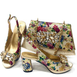 Spring Garden Party Shoes And Matching Bag Set