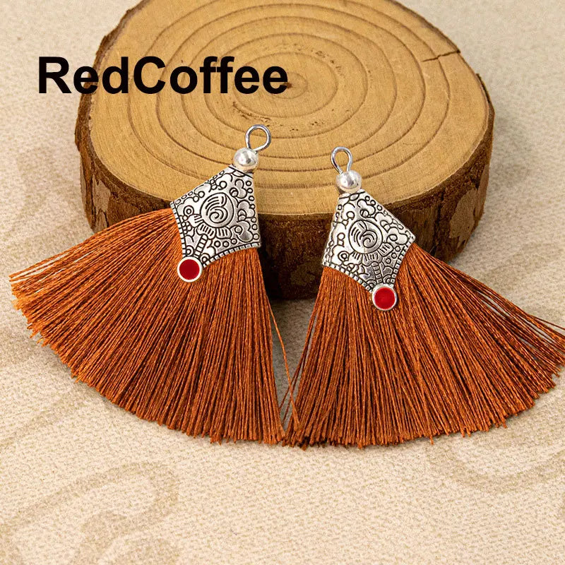 2/4/6Pcs Mini Craft Tassel Handmade Soft Silk Tassel for Earring Jewelry Making DIY Projects Keychain Bookmarks