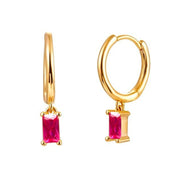 Colourful Zircon Gold Stud Earrings Mix'n'Match