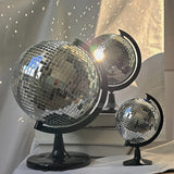 Rotating Mirror Ball Disco Globe Decor