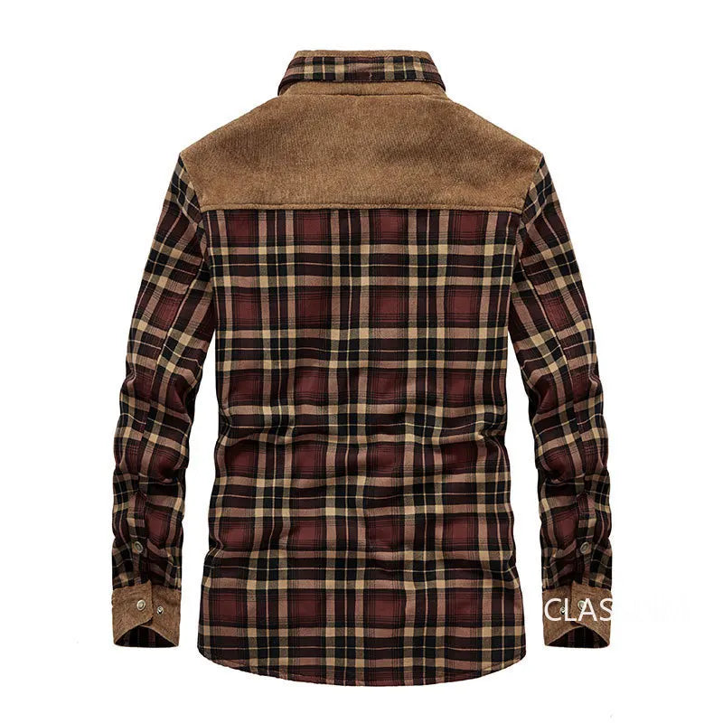 Woodsman Plaid Shirts Lightweight Fleece Jackets