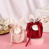 Easter Bunny Bags Velvet Rabbit Ears Gift Packing Chocolate Candy Bags