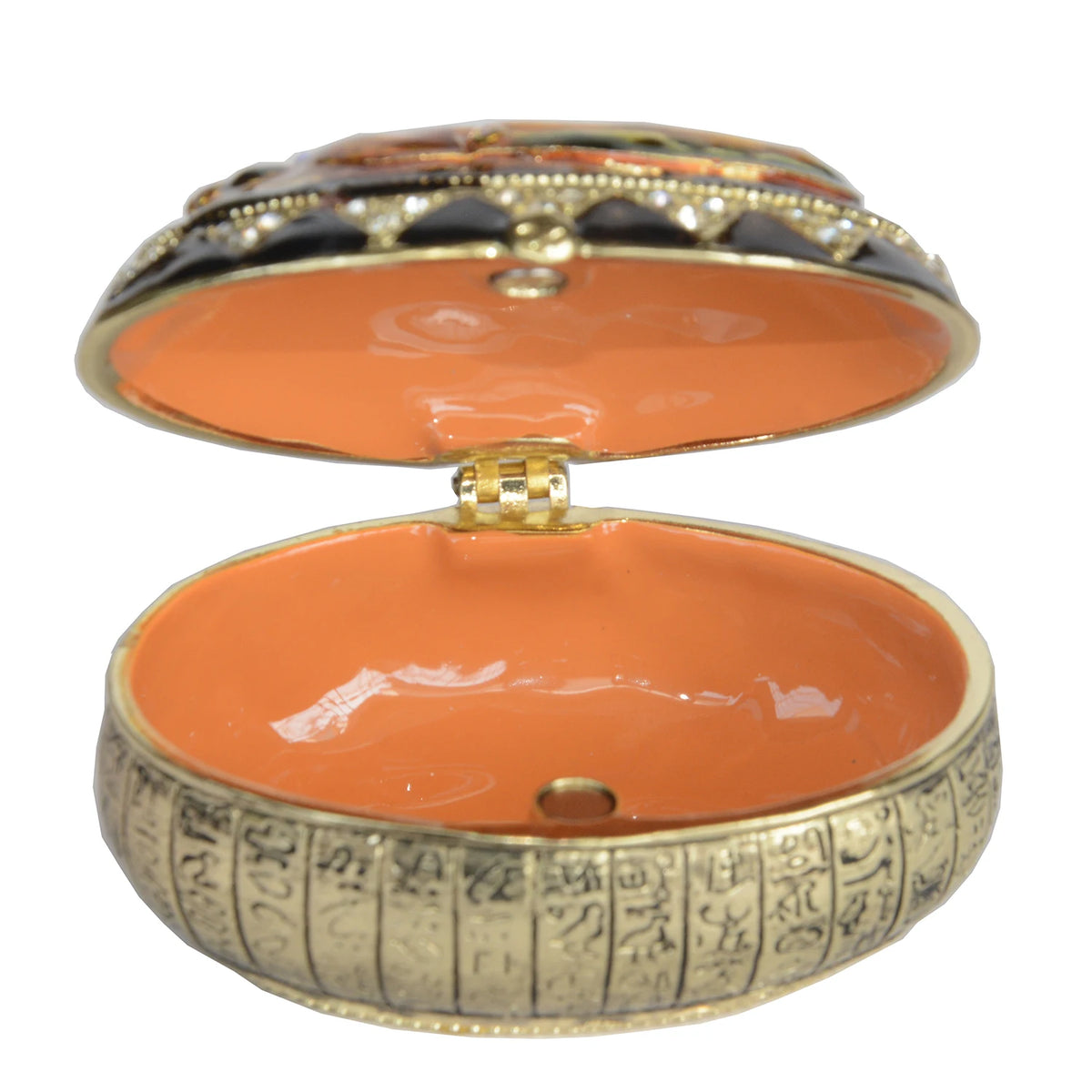 Egyptian Scarab Beetle Trinket Box Metal Crafts