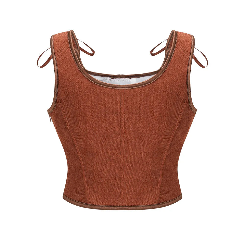 Medieval Renaissance Corset Tops Lace-up Overbust Corselet
