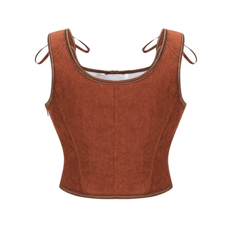 Medieval Renaissance Corset Tops Lace-up Overbust Corselet
