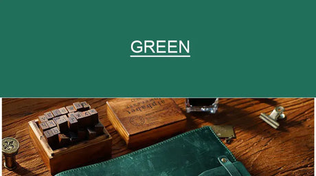 Stitched Genuine Leather Notebook 6 Colours Handmade Journal with Lock Blank Kraft Paper 200 Pages Sketchbook