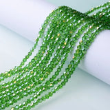 3/4/6mm Rainbow Austria Bicone Crystal Beads AB Colour Faceted Glass Beads for DIY Jewellery Making