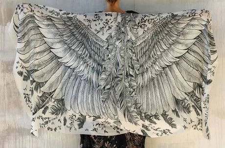 Wings Fantasy Shawl Scarf Festival Cloak Rave Accessories