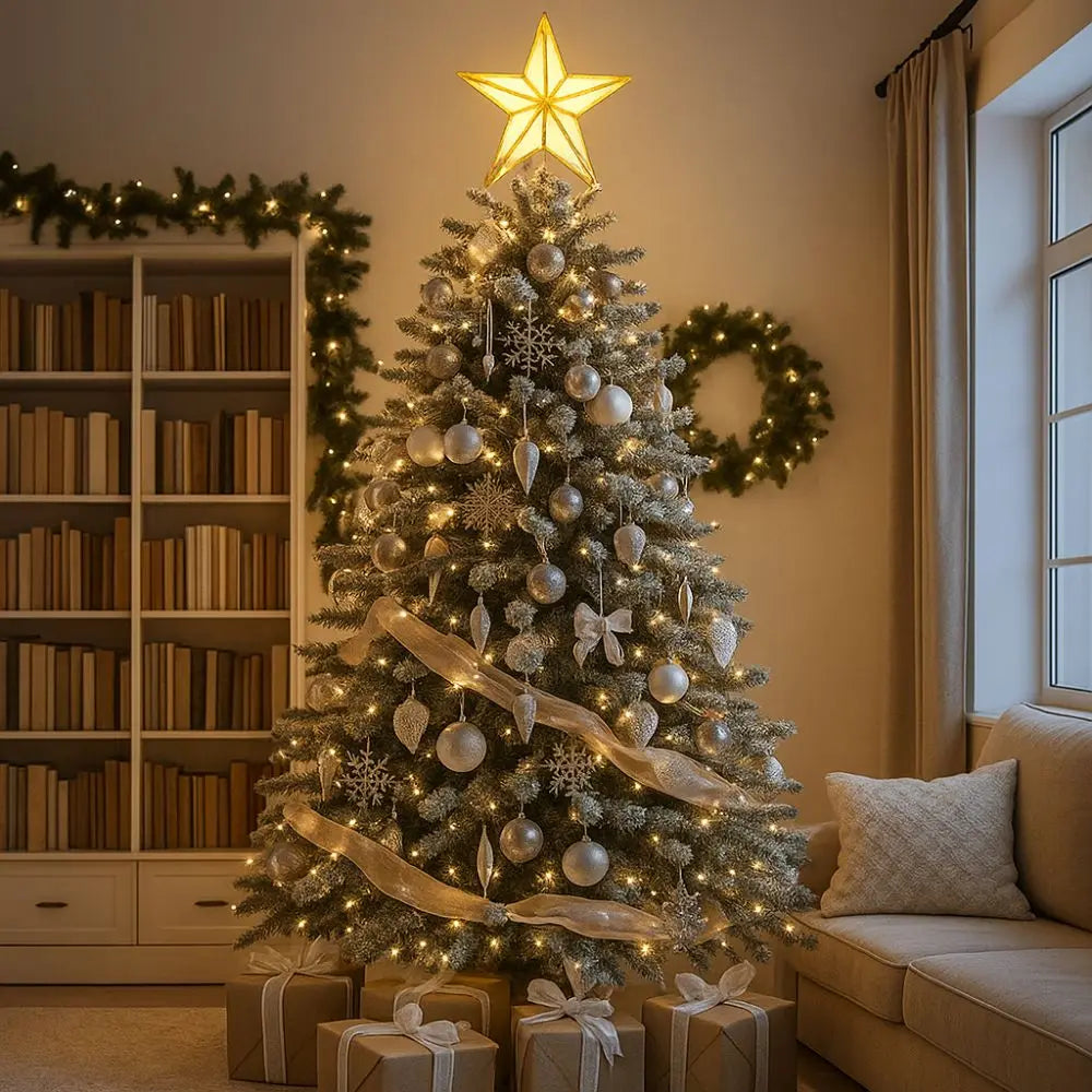 Christmas Tree Top Star Light