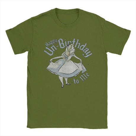 Happy Un-Birthday To Me Alice In Wonderland T-Shirts Cotton Tees