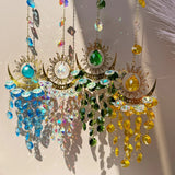 Flaming Sun Crystal Sun Catcher Hanging Decor