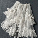 Double Layered Bustle Layering Skirt