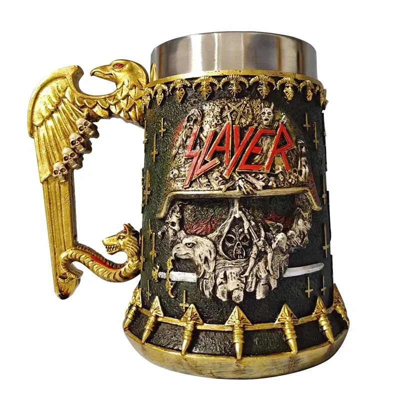 Viking Tree of Life Beer Mug Stainless Steel