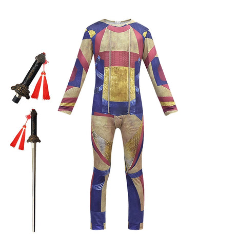 Superhero Carlos Cosplay Descendants Jumpsuit for Kids & Adults Halloween Stage Children's Book Week Costumes Boys