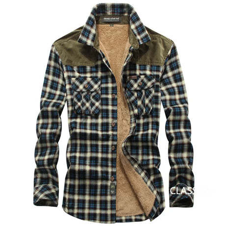 Woodsman Plaid Fleece Shirts Lightweight Jackets