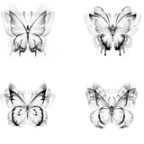 4pc/Lot  Butterfly Effect Wings Temporary Tattoo