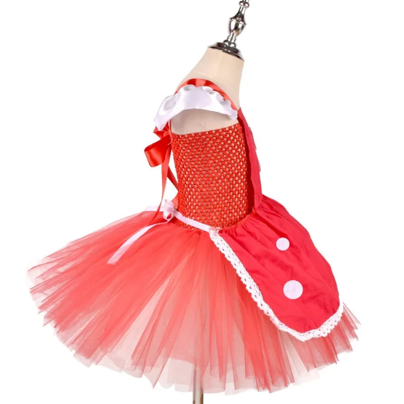 Girls Mushroom Dress Cosplay Costume Set