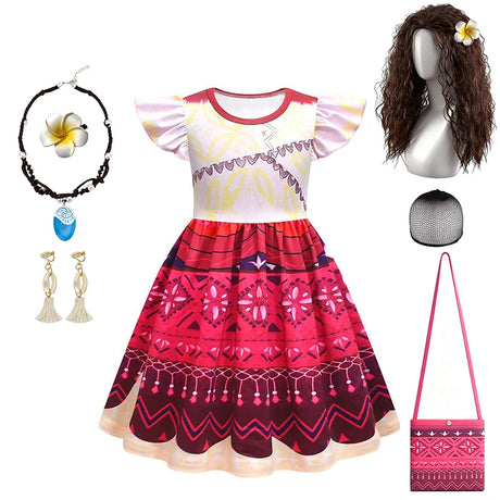 Princess Moana Little Girl Fancy Dress Halloween Cosplay Book Week Children's Costume