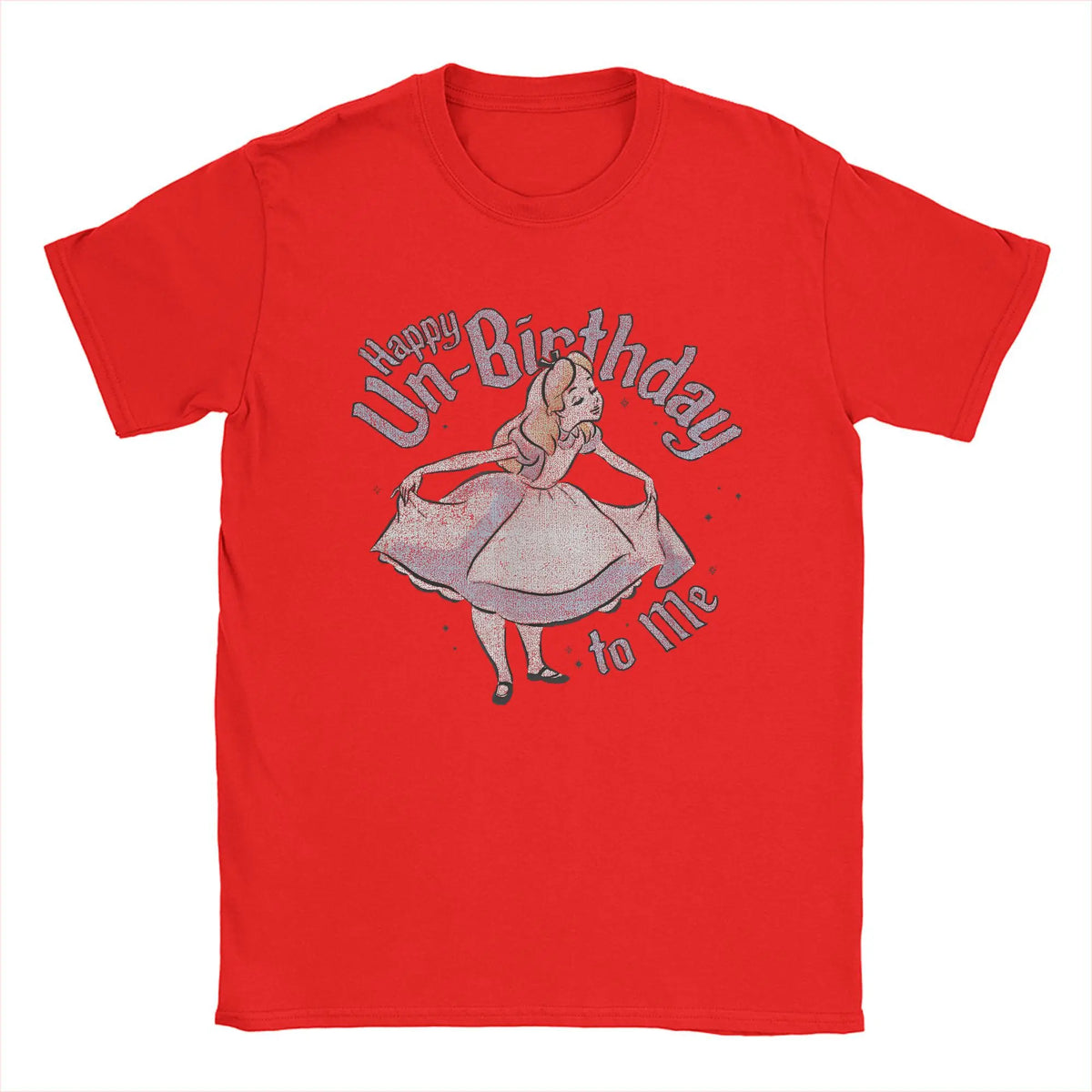 Happy Un-Birthday To Me Alice In Wonderland T-Shirts Cotton Tees