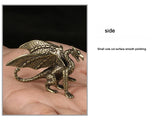 Copper Flying Dragon Tea Pets Metal Figurine