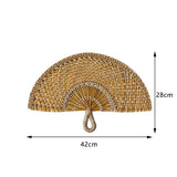 Seagrass Fan African Woven Straw Sea Grass Wall Hanging