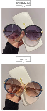 Shania's Round Sunglasses Oversized Vintage Shades