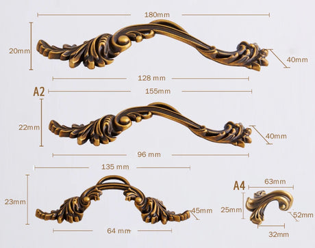 Flourish Furniture Handles Kitchen Cabinet Drawer Door Knob Pulls