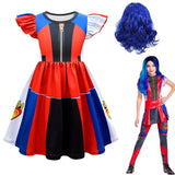 Descendants 3 Mal Evie Costumes for Girls Cosplay Costume