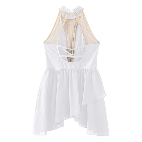 Girls Ballet Leotard Figure Ice Skating Dancewear Stage Costume