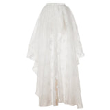 Gothic Tulle Skirt Steampunk Floral Lace
