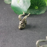 Horn Hellboy Brass Paracord Beads Lanyard Dreadlock Beard Bead