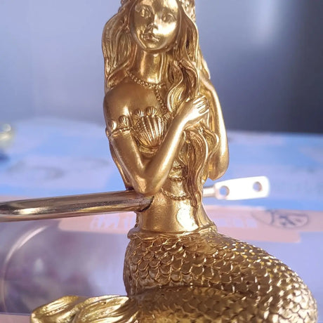 2Pcs/Set Golden Mermaid Curtain Tieback Hooks