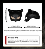Cat Woman Costume Latex Mask Halloween Costume Cosplay Prop