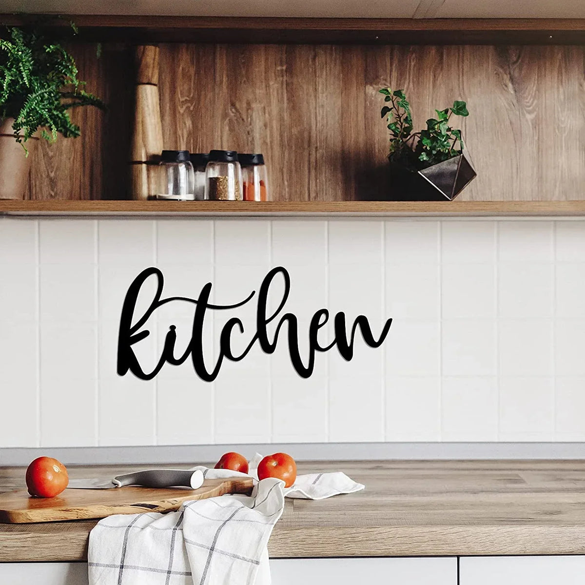 Kitchen Metal Signs Wall Art Decor