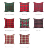 Christmas Plaid Cushion Pillow Covers Plush Pillows for Couch Sofa Living Room Decoration Nordic Home Decor