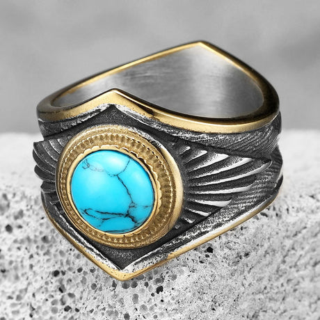 Starry Night Ring Stainless Steel Men Ring