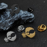 Mens Suit Collar Pins Gold Plated Whimsy