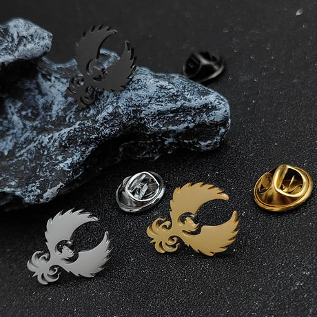 Mens Suit Collar Pins Gold Plated Whimsy