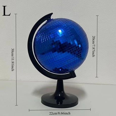 Rotating Mirror Ball Disco Globe Decor