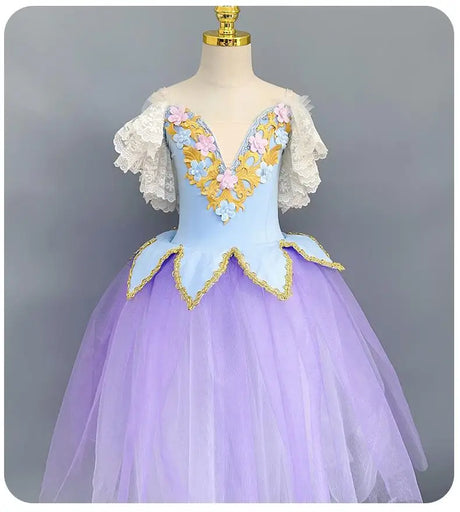 Fairy Tale Performance Ballet Long Tutu Dress Dance Costume